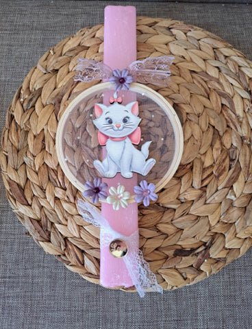 hello kitty πασχαλινη λαμπαδα